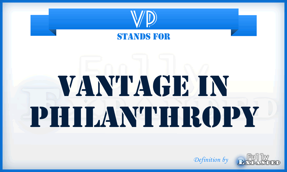 VP - Vantage in Philanthropy