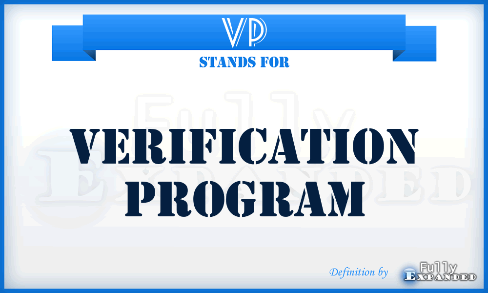 VP - Verification Program