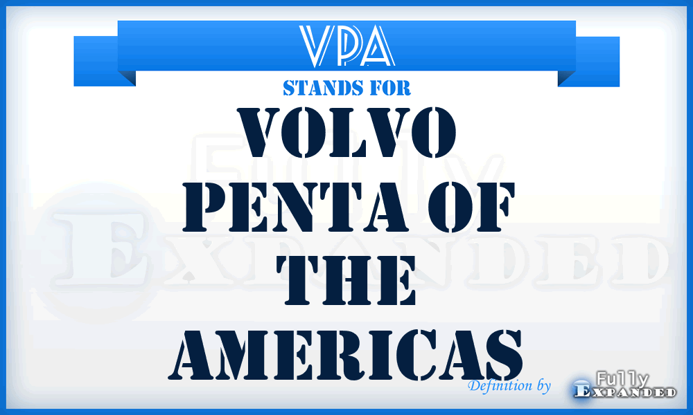 VPA - Volvo Penta of the Americas