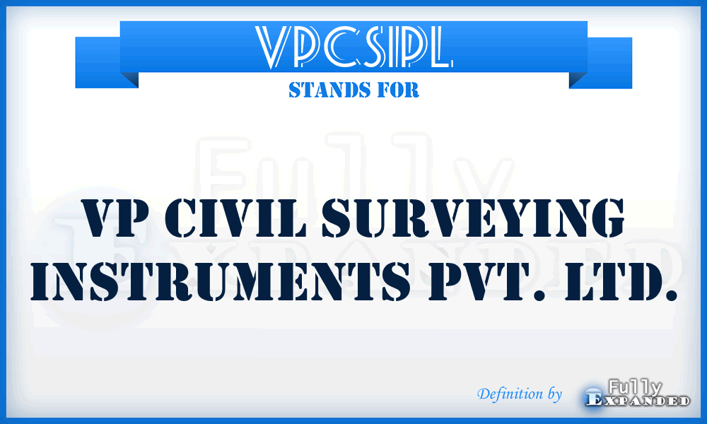 VPCSIPL - VP Civil Surveying Instruments Pvt. Ltd.