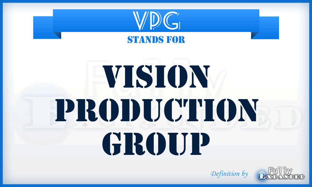VPG - Vision Production Group
