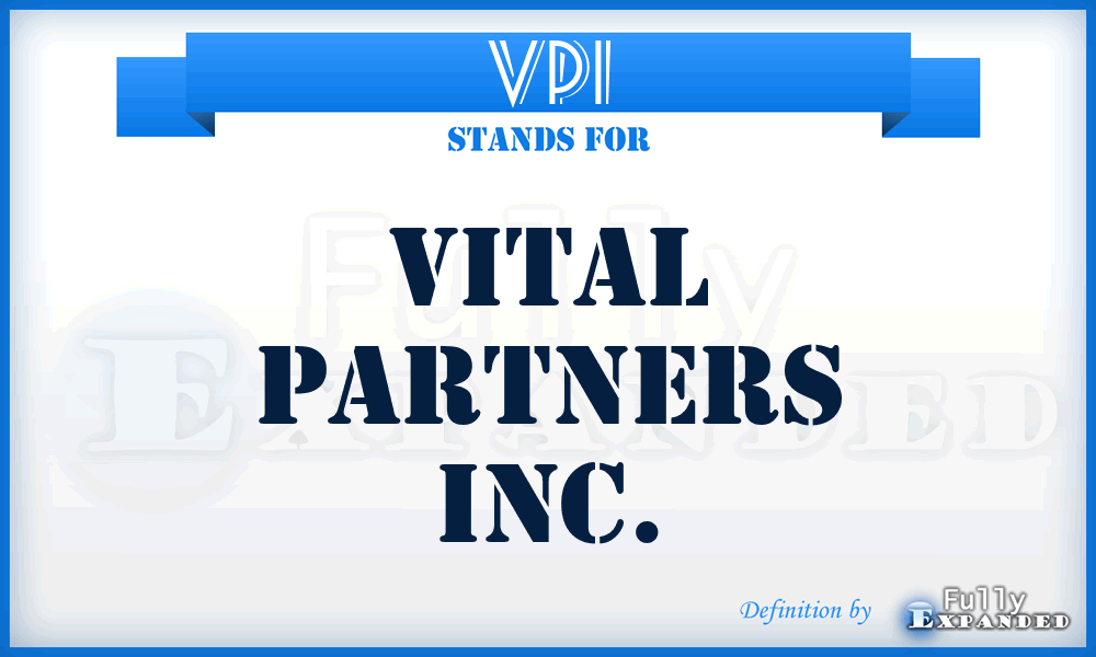VPI - Vital Partners Inc.