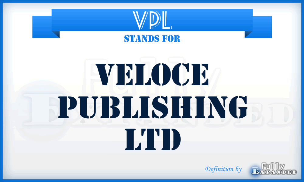 VPL - Veloce Publishing Ltd