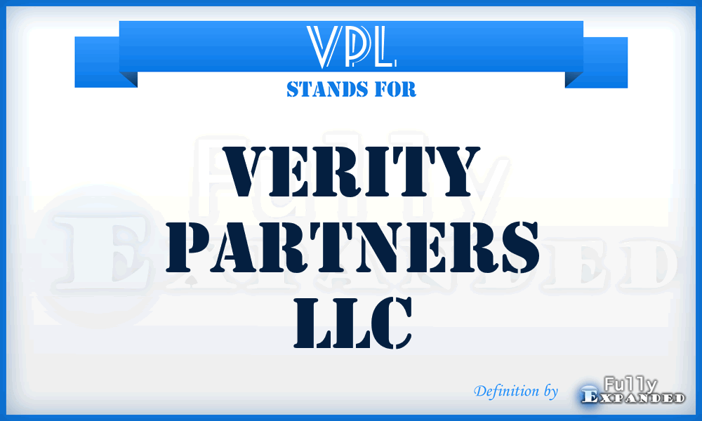 VPL - Verity Partners LLC