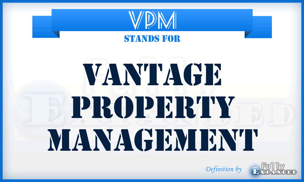 VPM - Vantage Property Management