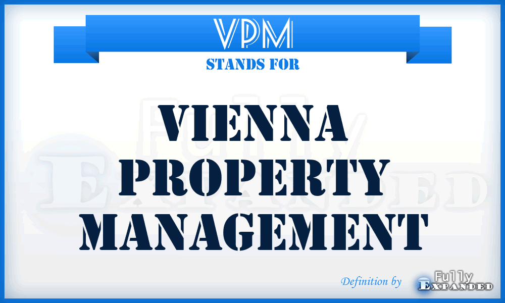 VPM - Vienna Property Management