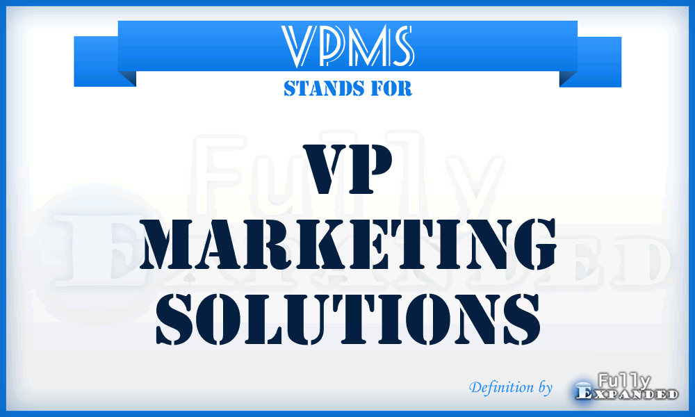 VPMS - VP Marketing Solutions