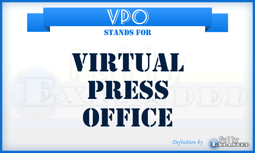 VPO - Virtual Press Office