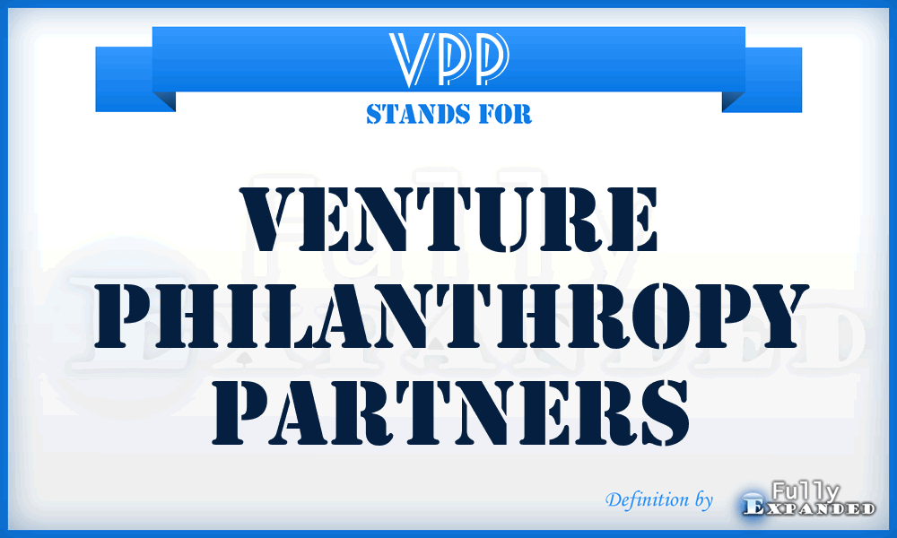 VPP - Venture Philanthropy Partners