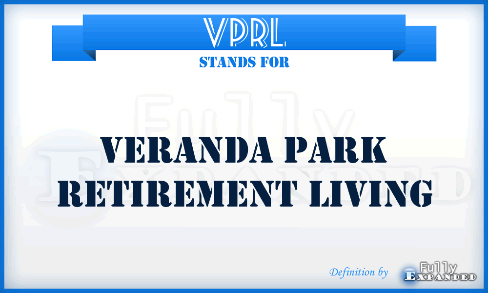 VPRL - Veranda Park Retirement Living