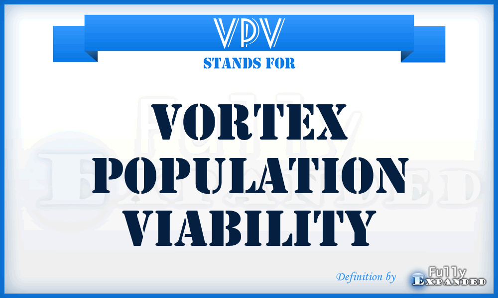 VPV - Vortex Population Viability