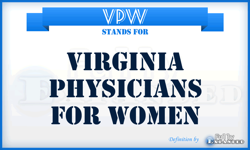 VPW - Virginia Physicians for Women