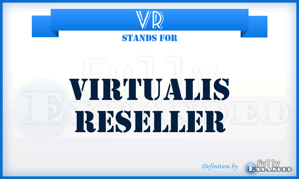 VR - Virtualis Reseller