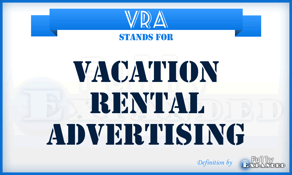 VRA - Vacation Rental Advertising