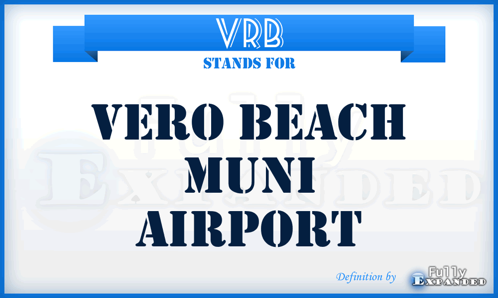 VRB - Vero Beach Muni airport