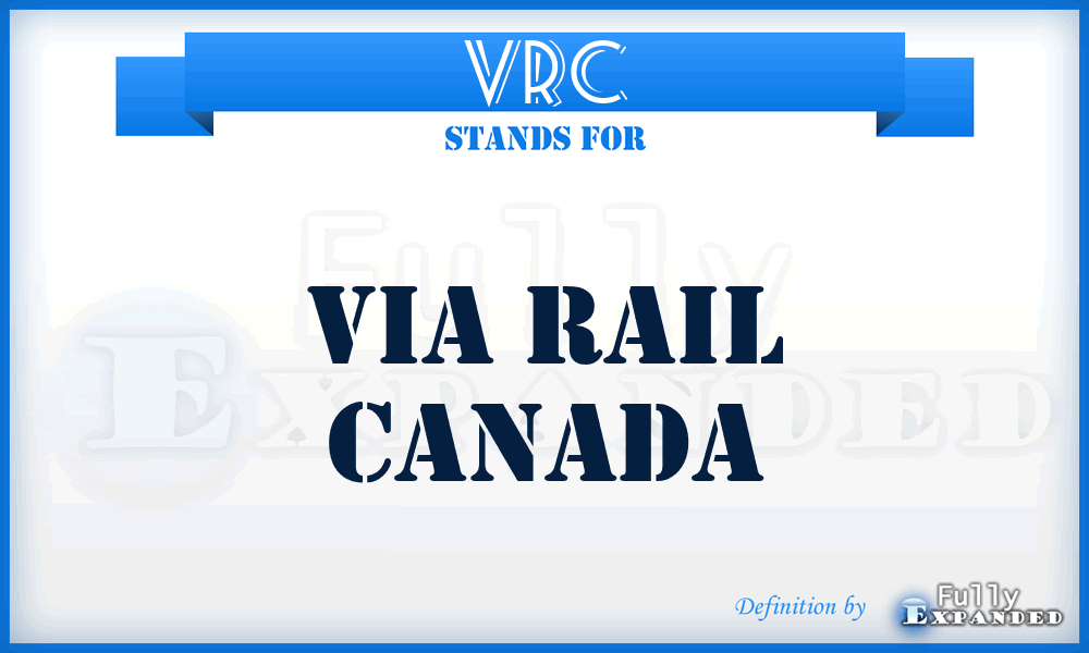 VRC - Via Rail Canada