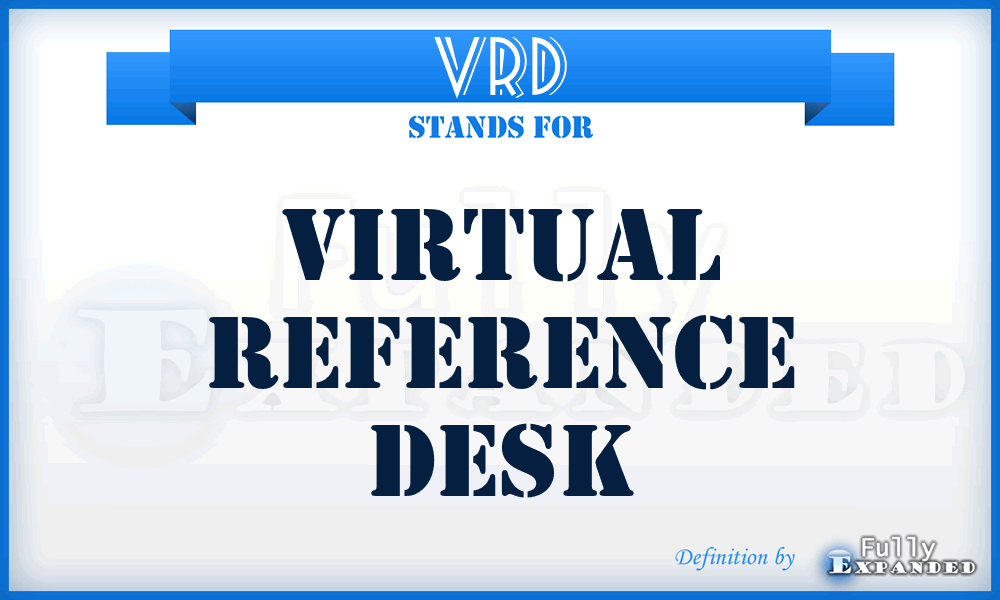 VRD - Virtual Reference Desk