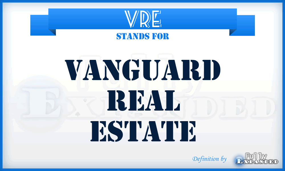 VRE - Vanguard Real Estate