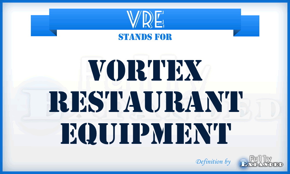 VRE - Vortex Restaurant Equipment