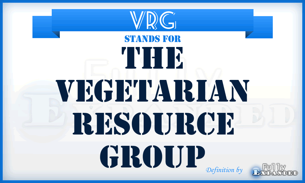 VRG - The Vegetarian Resource Group