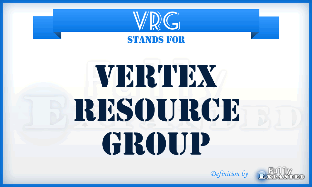 VRG - Vertex Resource Group