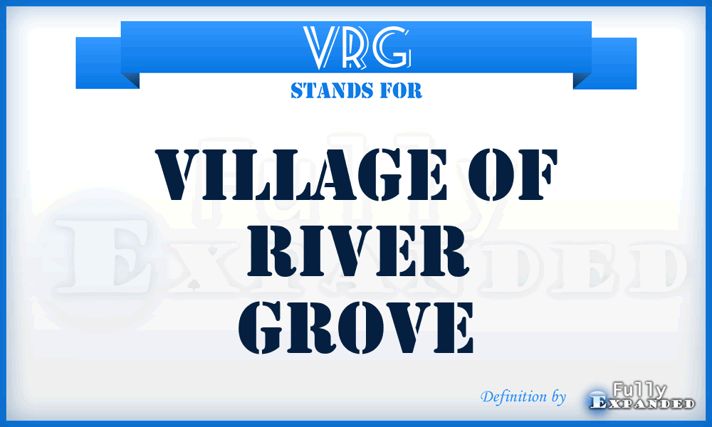 VRG - Village of River Grove