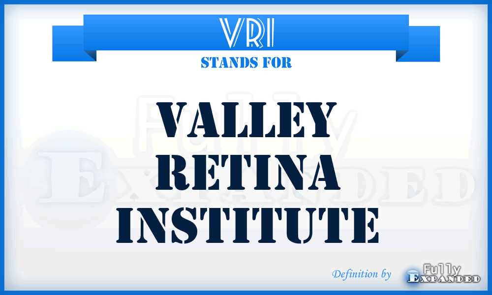 VRI - Valley Retina Institute