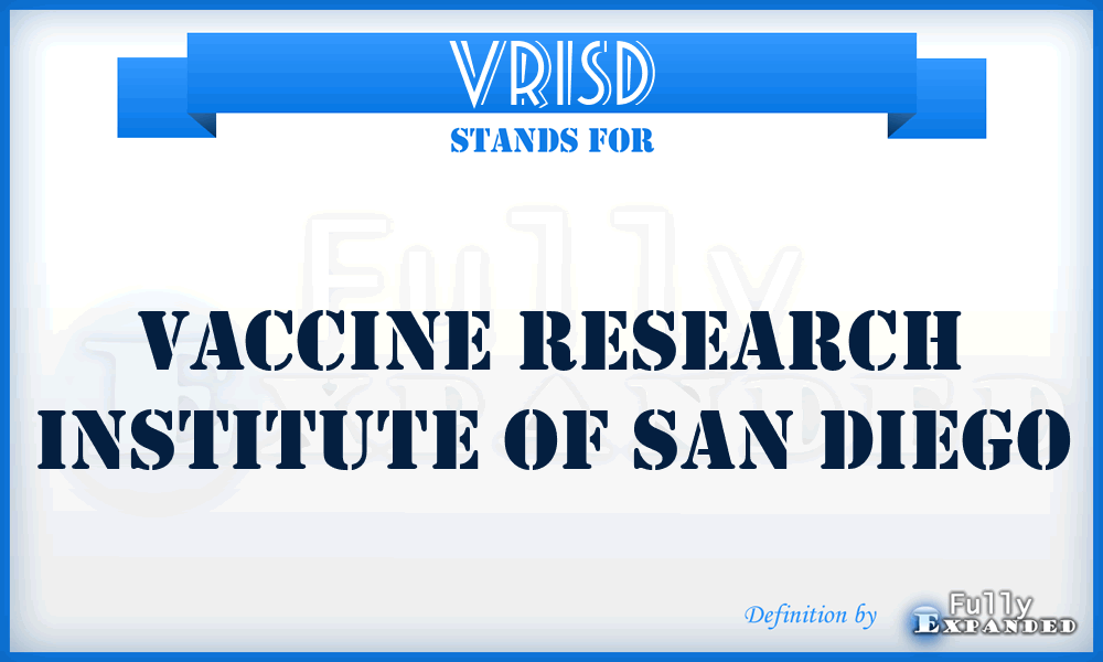 VRISD - Vaccine Research Institute of San Diego