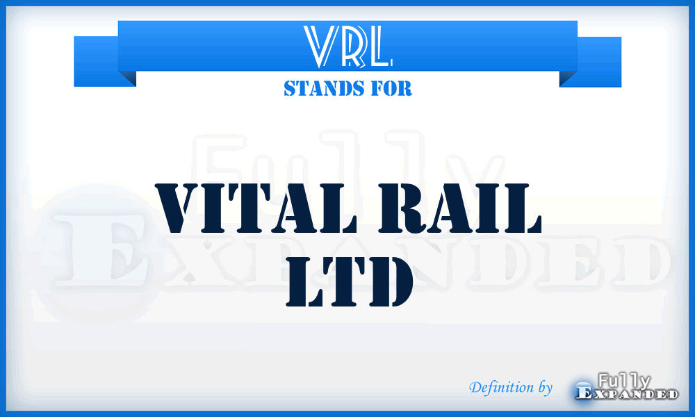 VRL - Vital Rail Ltd