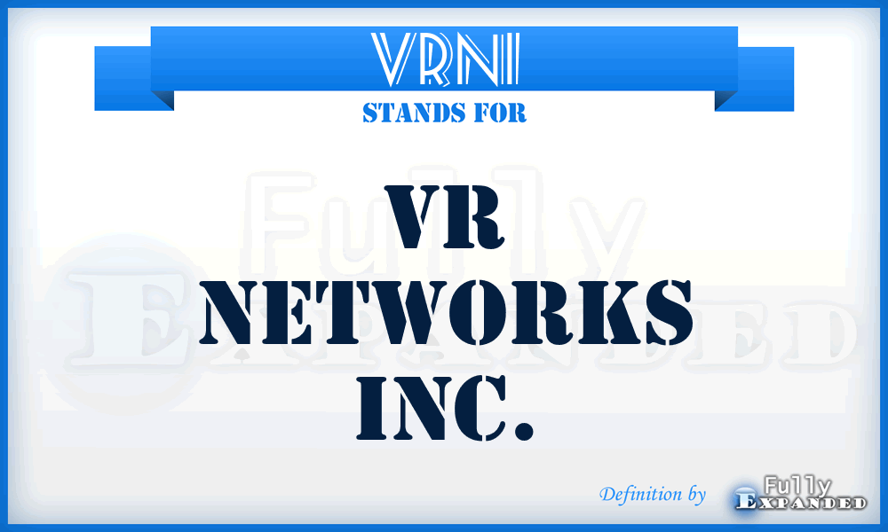 VRNI - VR Networks Inc.