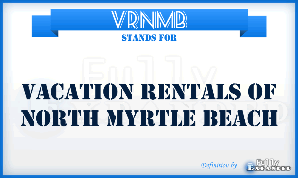 VRNMB - Vacation Rentals of North Myrtle Beach