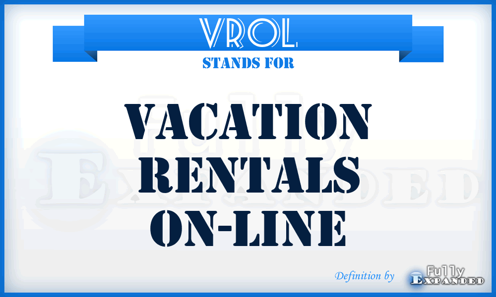 VROL - Vacation Rentals On-Line