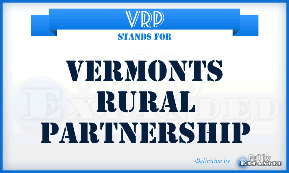 VRP - Vermonts Rural Partnership