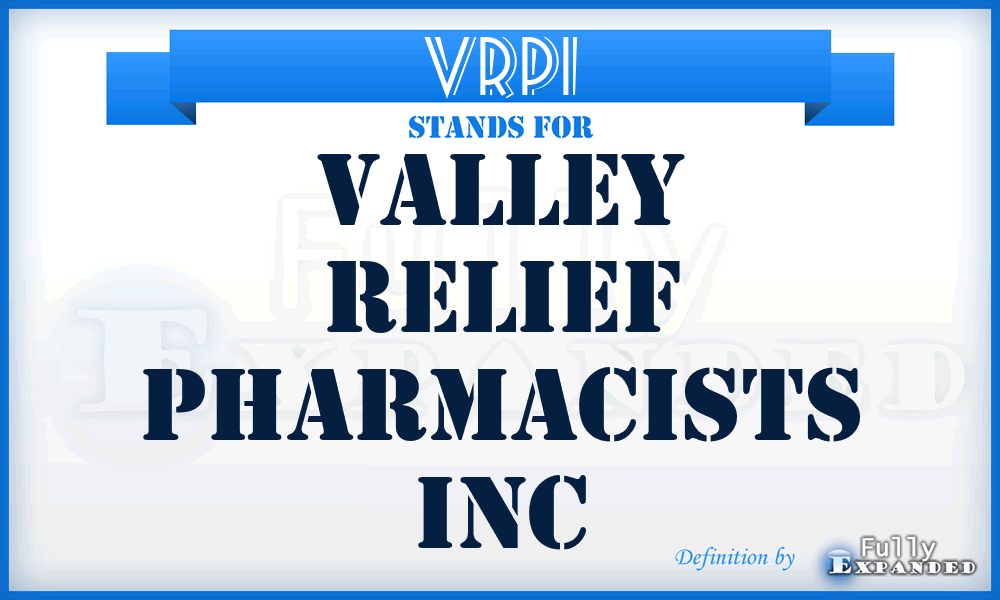 VRPI - Valley Relief Pharmacists Inc