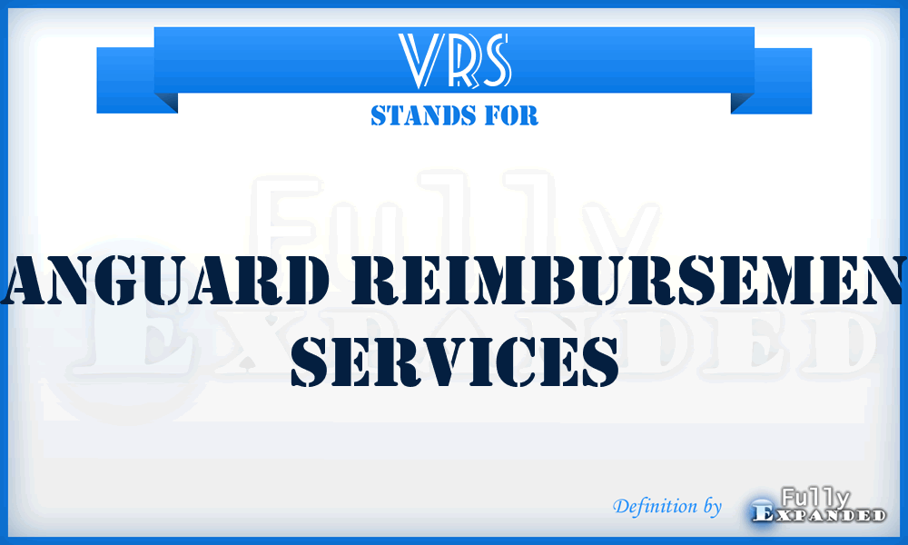 VRS - Vanguard Reimbursement Services