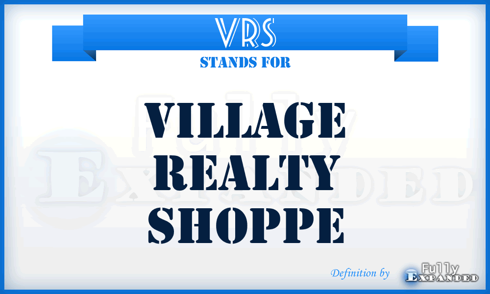 VRS - Village Realty Shoppe