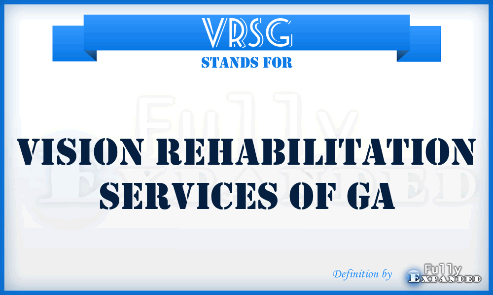 VRSG - Vision Rehabilitation Services of Ga