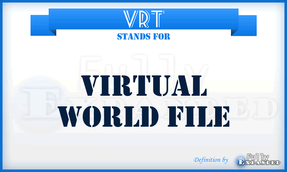 VRT - Virtual world file