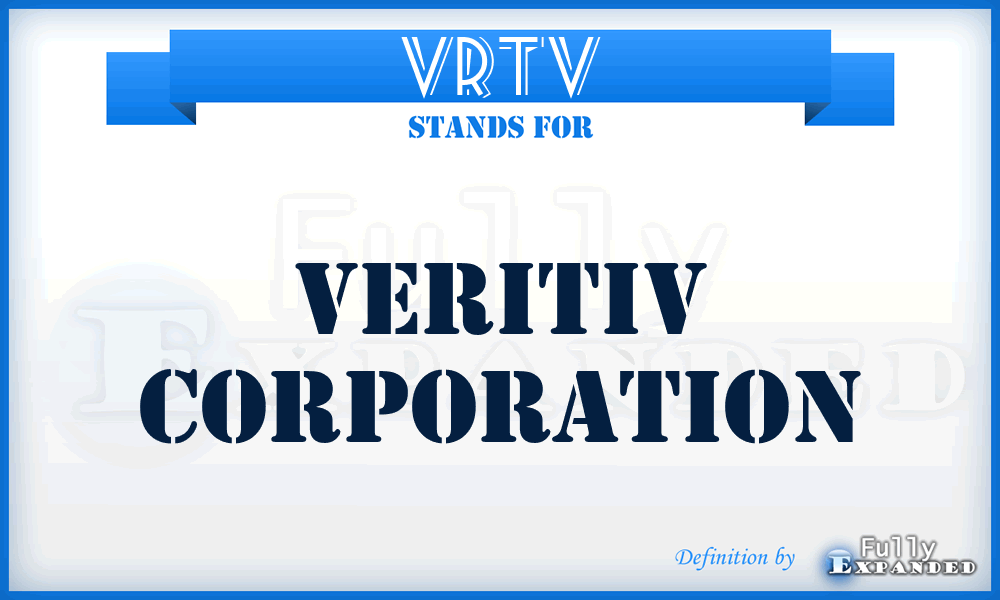 VRTV - Veritiv Corporation