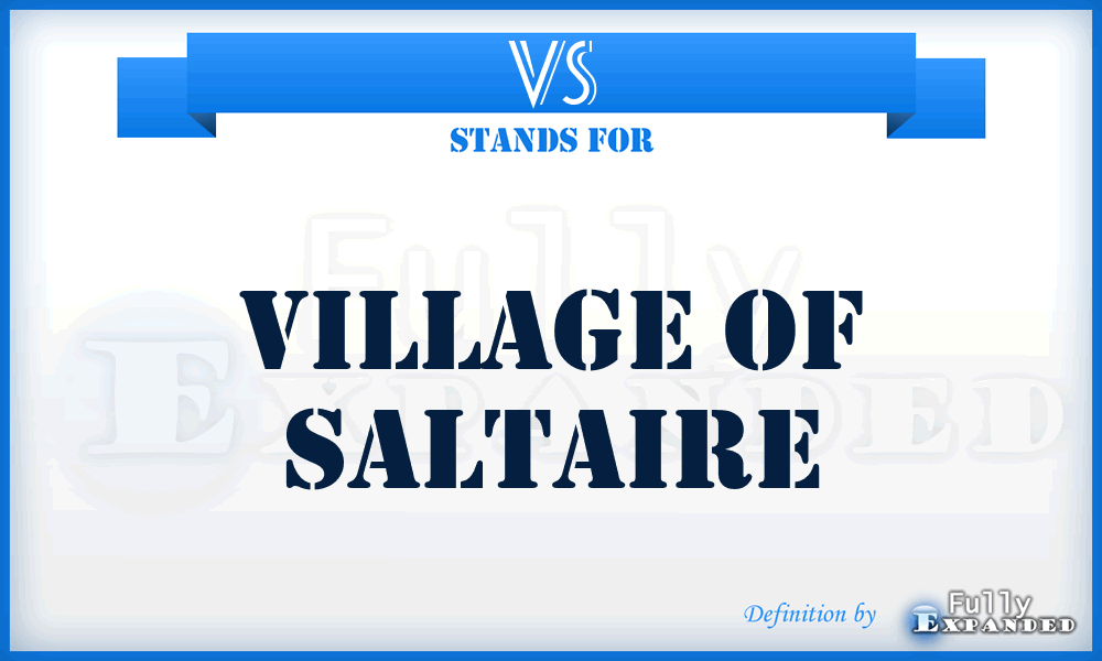 VS - Village of Saltaire