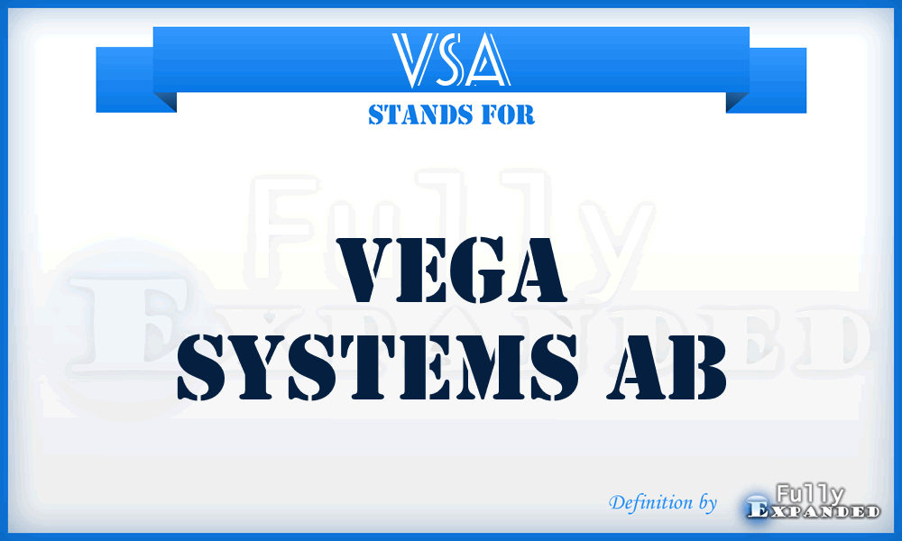 VSA - Vega Systems Ab