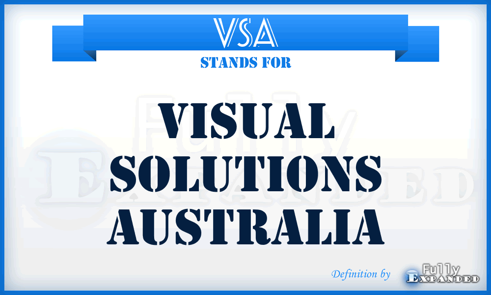 VSA - Visual Solutions Australia