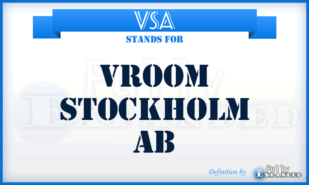 VSA - Vroom Stockholm Ab