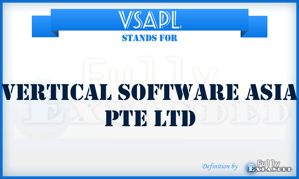 VSAPL - Vertical Software Asia Pte Ltd