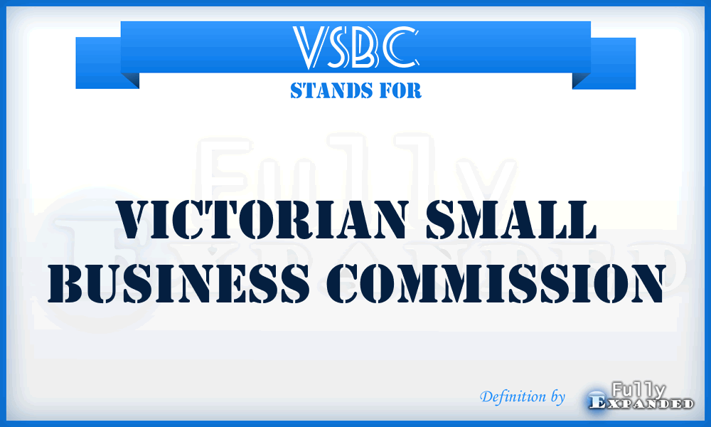 VSBC - Victorian Small Business Commission