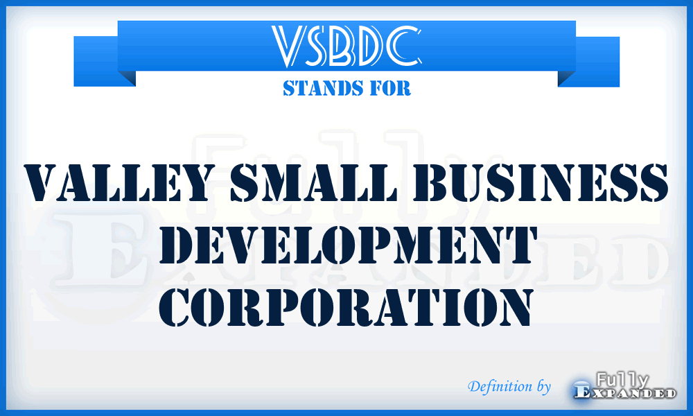VSBDC - Valley Small Business Development Corporation