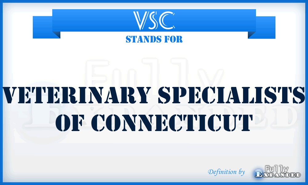 VSC - Veterinary Specialists of Connecticut