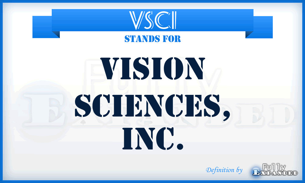 VSCI - Vision Sciences, Inc.