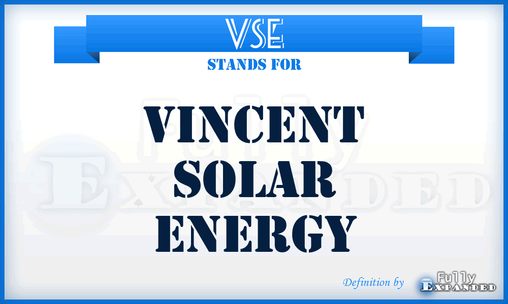 VSE - Vincent Solar Energy