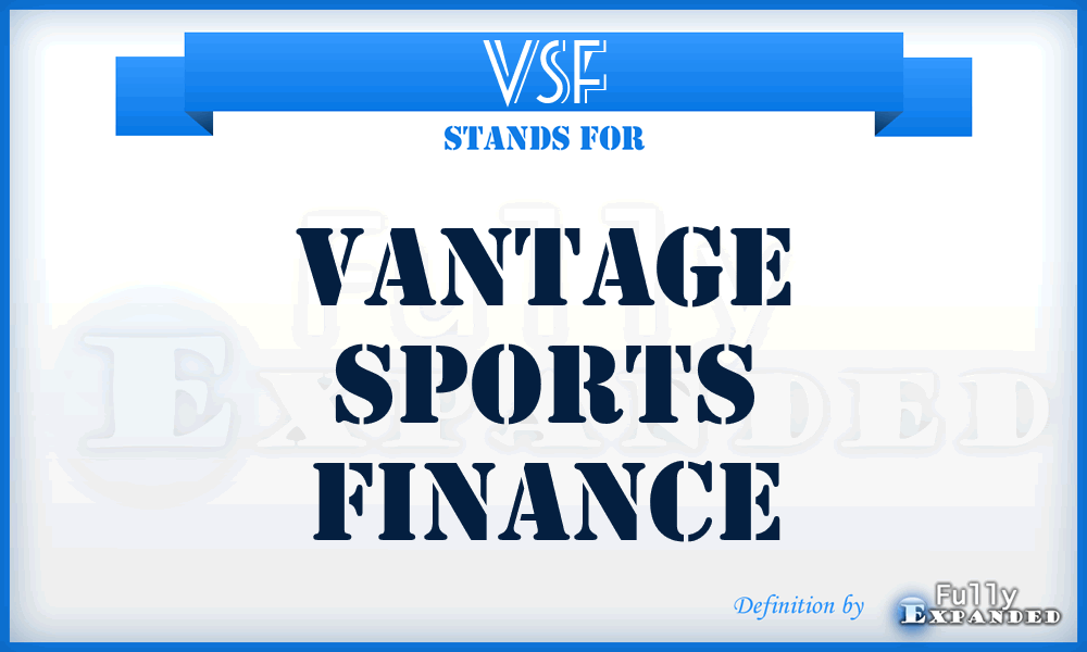 VSF - Vantage Sports Finance